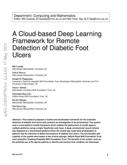 A Cloud-based Deep Learning Framework for Remote Detection of Diabetic
  Foot Ulcers