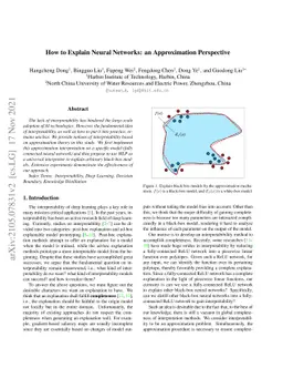 How to Explain Neural Networks: an Approximation Perspective