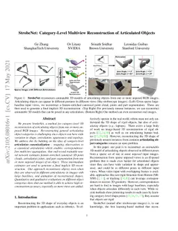 StrobeNet: Category-Level Multiview Reconstruction of Articulated
  Objects