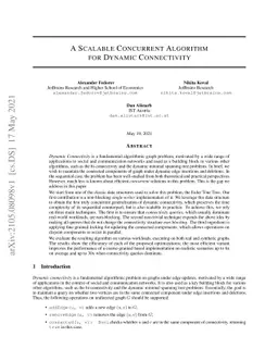 A Scalable Concurrent Algorithm for Dynamic Connectivity