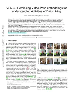 VPN++: Rethinking Video-Pose embeddings for understanding Activities of
  Daily Living