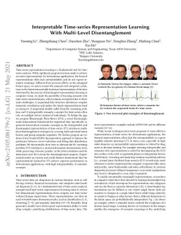 Learning Disentangled Representations for Time Series