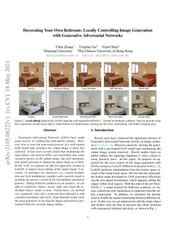 Decorating Your Own Bedroom: Locally Controlling Image Generation with
  Generative Adversarial Networks