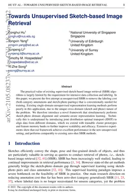Towards Unsupervised Sketch-based Image Retrieval