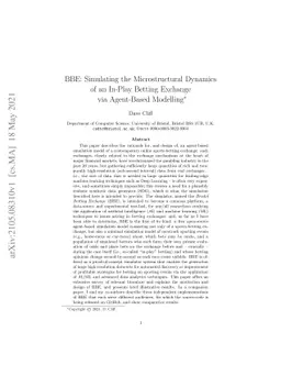 BBE: Simulating the Microstructural Dynamics of an In-Play Betting
  Exchange via Agent-Based Modelling