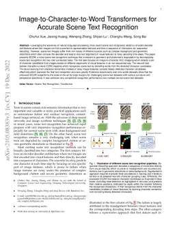 I2C2W: Image-to-Character-to-Word Transformers for Accurate Scene Text
  Recognition