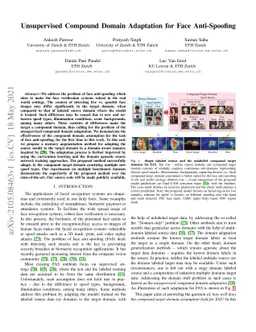 Unsupervised Compound Domain Adaptation for Face Anti-Spoofing
