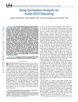 Deep Correlation Analysis for Audio-EEG Decoding