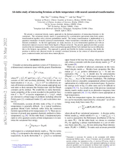 Ab-initio study of interacting fermions at finite temperature with
  neural canonical transformation