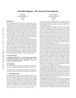 Durable Queues: The Second Amendment