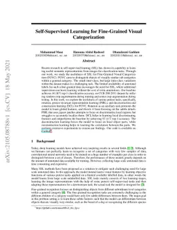 Self-Supervised Learning for Fine-Grained Visual Categorization