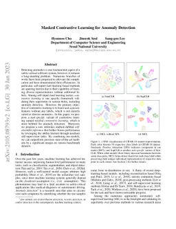 Masked Contrastive Learning for Anomaly Detection