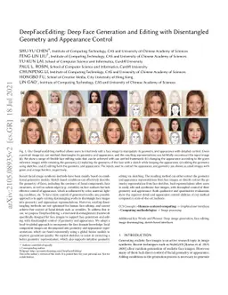 DeepFaceEditing: Deep Face Generation and Editing with Disentangled
  Geometry and Appearance Control