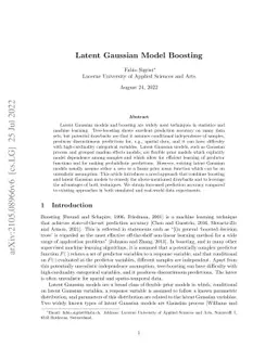 Latent Gaussian Model Boosting