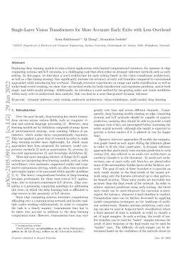 Single-Layer Vision Transformers for More Accurate Early Exits with Less
  Overhead