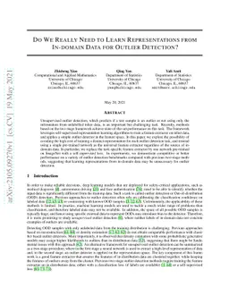 Do We Really Need to Learn Representations from In-domain Data for
  Outlier Detection?