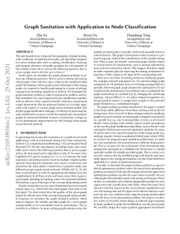 Graph Sanitation with Application to Node Classification