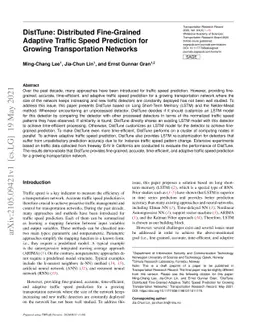 DistTune: Distributed Fine-Grained Adaptive Traffic Speed Prediction for
  Growing Transportation Networks
