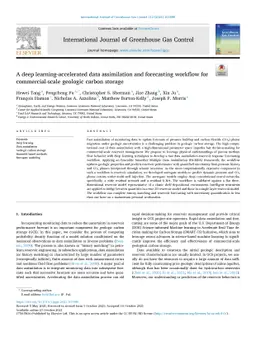 A Deep Learning-Accelerated Data Assimilation and Forecasting Workflow
  for Commercial-Scale Geologic Carbon Storage
