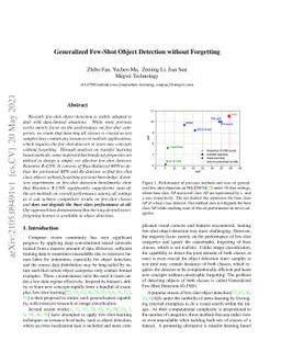 Generalized Few-Shot Object Detection without Forgetting