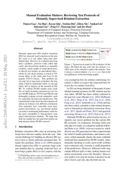 Manual Evaluation Matters: Reviewing Test Protocols of Distantly
  Supervised Relation Extraction