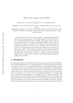 Power-law escape rate of SGD