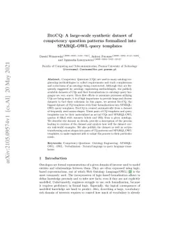 BigCQ: A large-scale synthetic dataset of competency question patterns
  formalized into SPARQL-OWL query templates