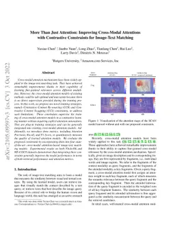 More Than Just Attention: Improving Cross-Modal Attentions with
  Contrastive Constraints for Image-Text Matching