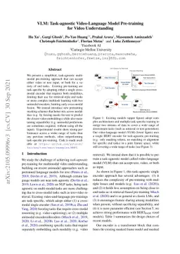 VLM: Task-agnostic Video-Language Model Pre-training for Video
  Understanding