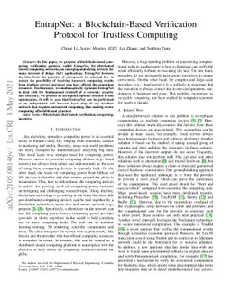 EntrapNet: a Blockchain-Based Verification Protocol for Trustless
  Computing