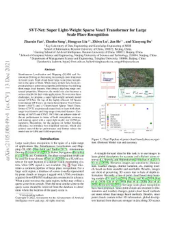SVT-Net: Super Light-Weight Sparse Voxel Transformer for Large Scale
  Place Recognition