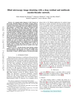 Blind microscopy image denoising with a deep residual and multiscale
  encoder/decoder network