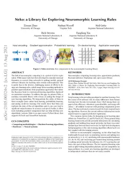 Neko: a Library for Exploring Neuromorphic Learning Rules