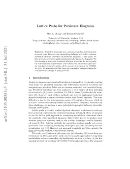 Lattice Paths for Persistent Diagrams