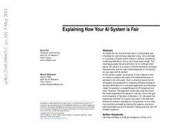 Explaining how your AI system is fair