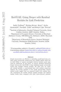 ResVGAE: Going Deeper with Residual Modules for Link Prediction