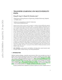 Transfer Learning on Multi-Fidelity Data