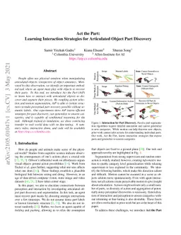 Act the Part: Learning Interaction Strategies for Articulated Object
  Part Discovery