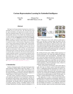 Curious Representation Learning for Embodied Intelligence