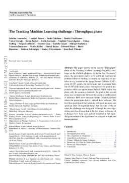 The Tracking Machine Learning challenge : Throughput phase