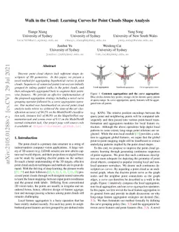 Walk in the Cloud: Learning Curves for Point Clouds Shape Analysis
