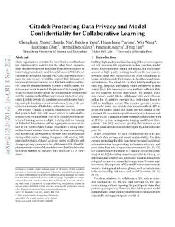 Citadel: Protecting Data Privacy and Model Confidentiality for
  Collaborative Learning with SGX
