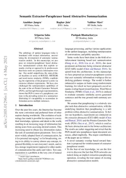 Semantic Extractor-Paraphraser based Abstractive Summarization