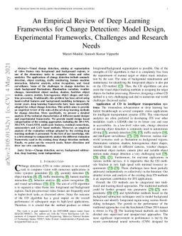 An Empirical Review of Deep Learning Frameworks for Change Detection:
  Model Design, Experimental Frameworks, Challenges and Research Needs