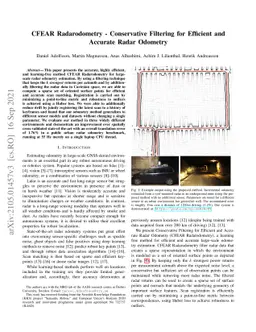 CFEAR Radarodometry -- Conservative Filtering for Efficient and Accurate
  Radar Odometry