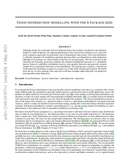 Good distribution modelling with the R package good