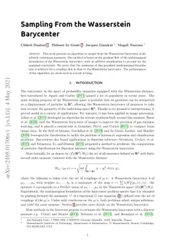 Sampling From the Wasserstein Barycenter