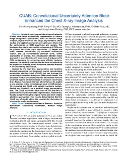 CUAB: Convolutional Uncertainty Attention Block Enhanced the Chest X-ray
  Image Analysis