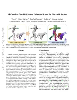 4DComplete: Non-Rigid Motion Estimation Beyond the Observable Surface