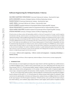 Software Engineering for AI-Based Systems: A Survey